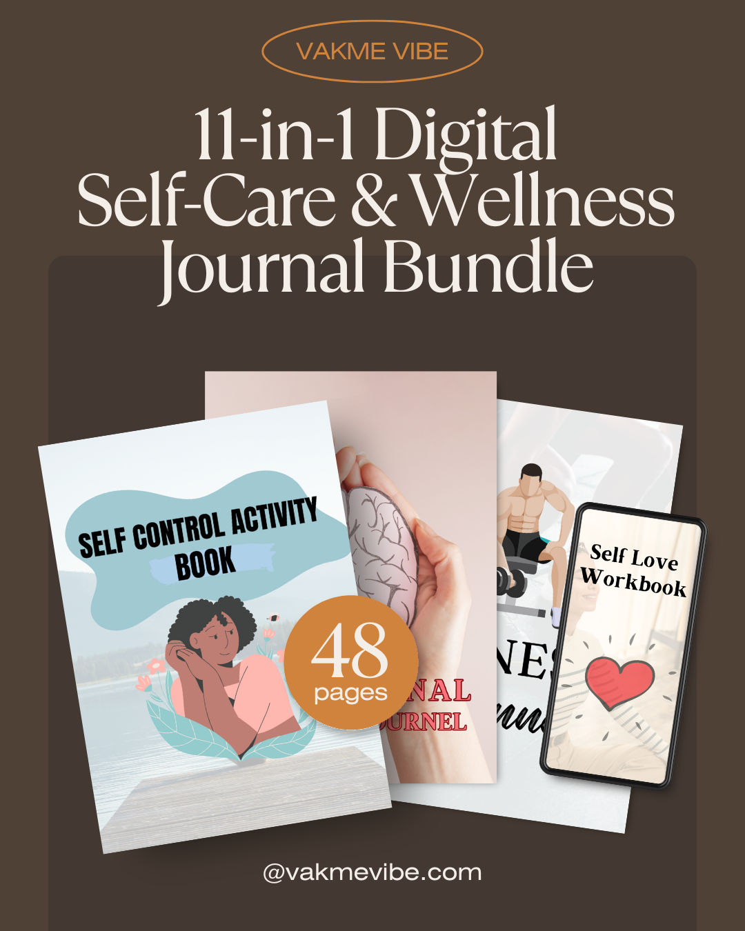 11-in-1 Self-Care & Mental Wellness Digital Bundle